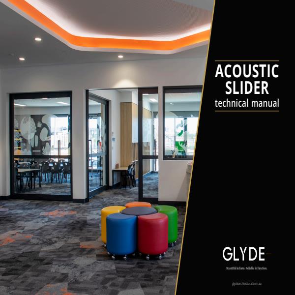 Glyde Acoustic Slider Technical Manual