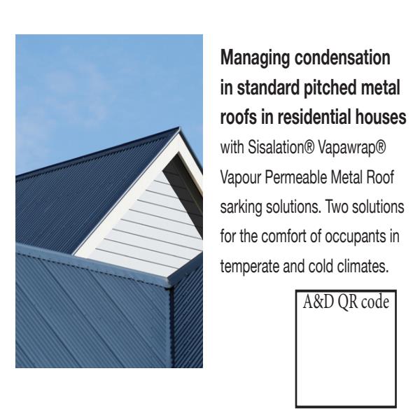 Sisalation VP Vapawrap Metal Roof Product Showcase