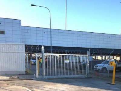 Leda track gate at Adelaide Airport
