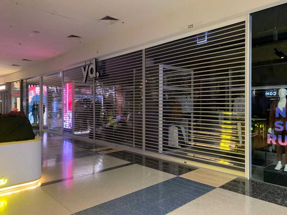 ATDC security roller doors at YD concept store