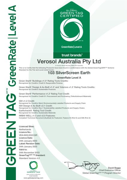 103 SilverScreen Earth Level A