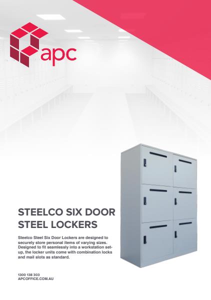 APC 6 Door Steel Locker