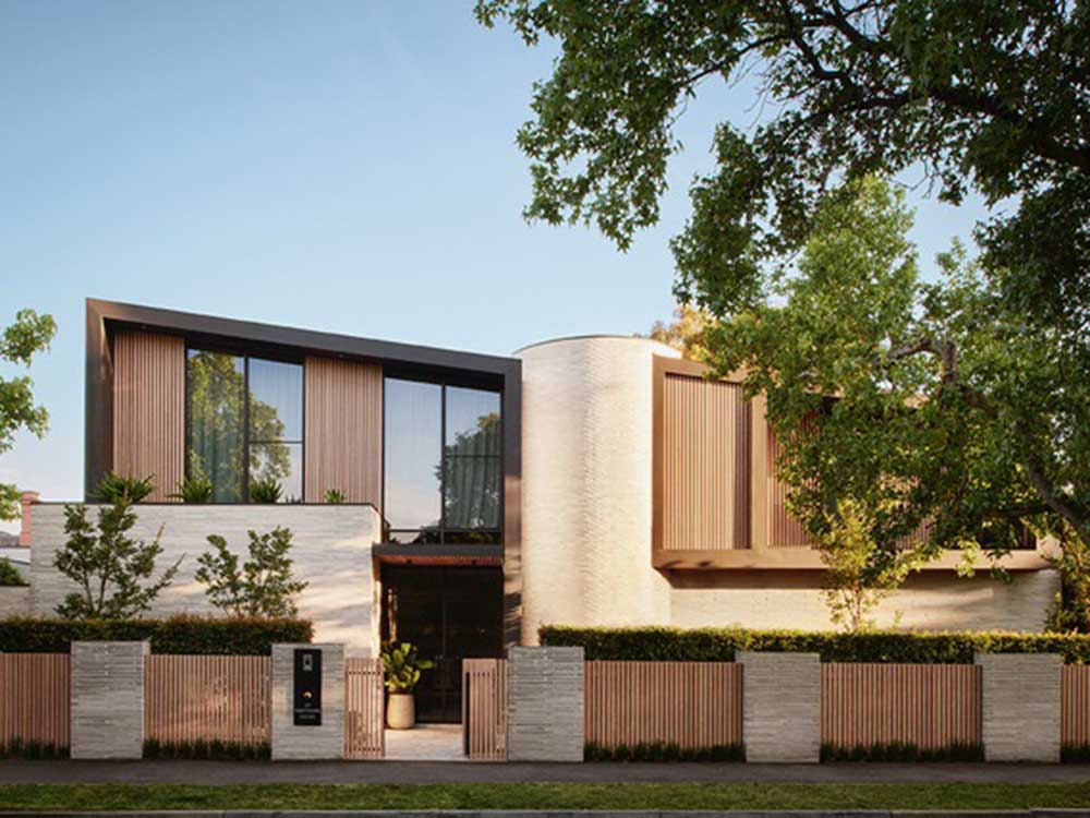 The Hawthorn Grove house featuring Petersen Kolumba bricks 