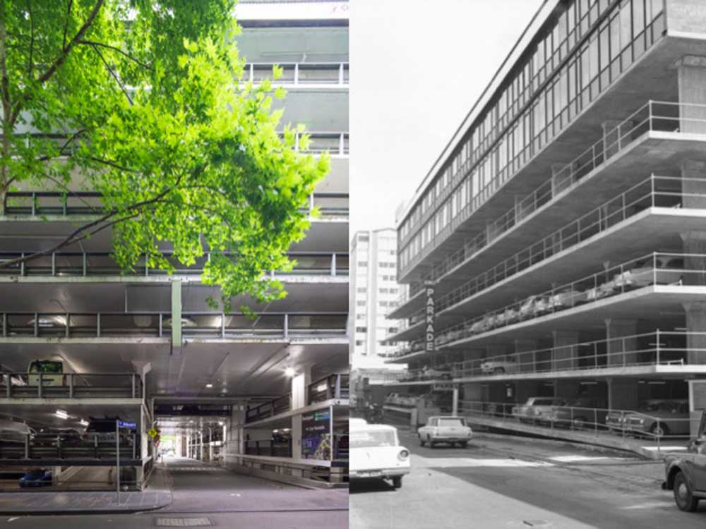 Left: Parkade (Timothy Burgess), Right: Parkade (City of Melbourne Art and Heritage Collection)