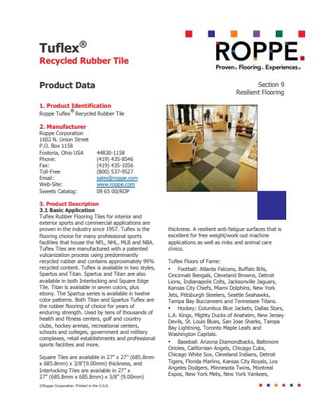 Tuflex Resilient Flooring