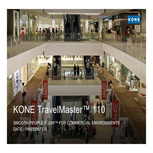 KONE TravelMaster™ 110 Escalator