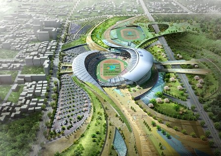The main stadium in Incheon, South Korea.