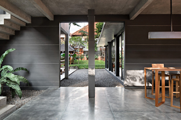 Indoor polished concrete residential