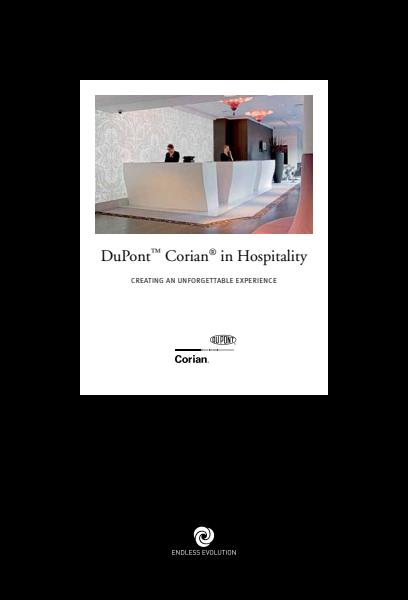 Corian for hospitality brochure