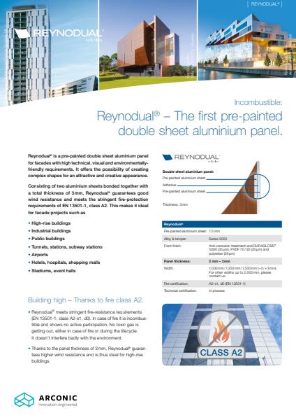 Architectural Glass & Cladding Reynodual brochure