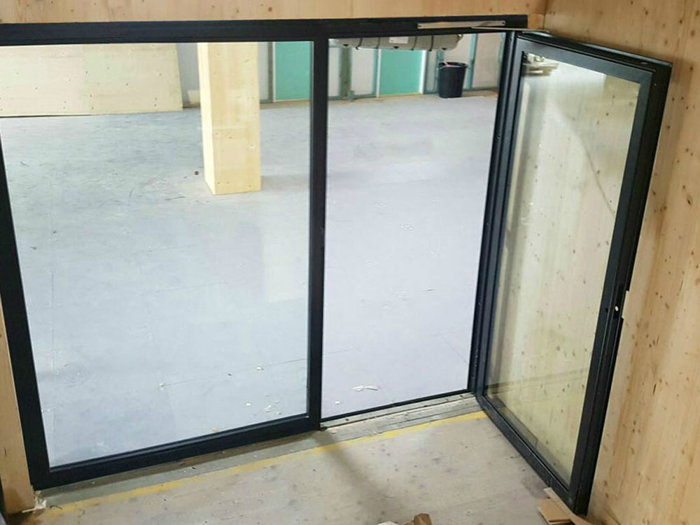 Fire-rated glazed doors