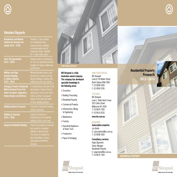 Residential Property Prospects Brochure 2013