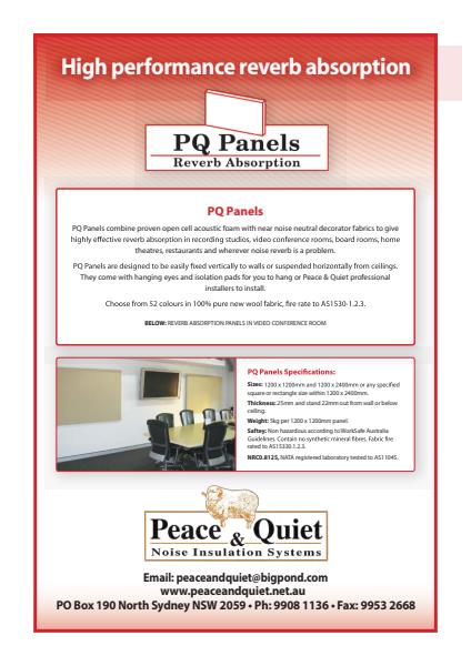 ​PQ Panels Brochure from Peace and Quiet Insulation 