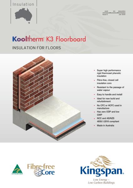 Kingspan Kooltherm K3 Floorboard Datasheet