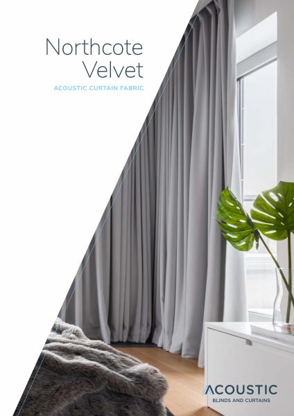 Northcote Velvet Acoustic Curtain Fabric
