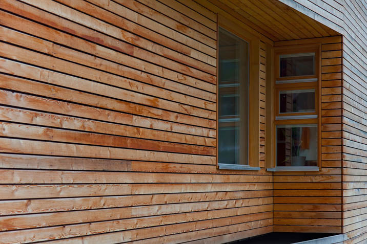 Softwood weatherboards exterior protection cedar pine