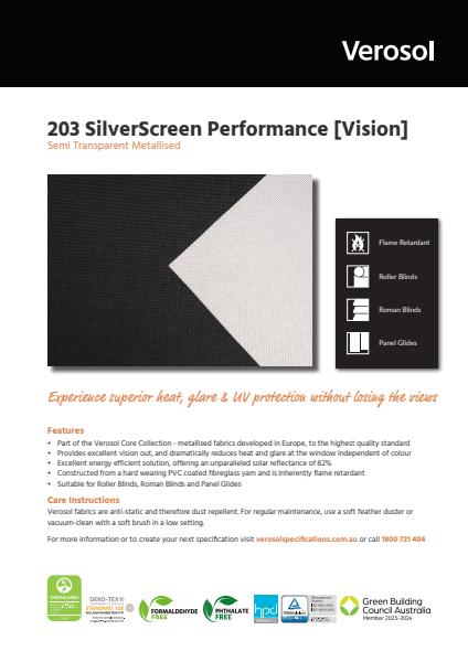 203 SilverScreen Performance Vision