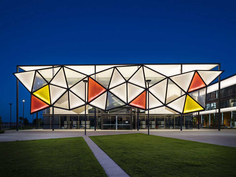 An ETFE structure at Oran Park
