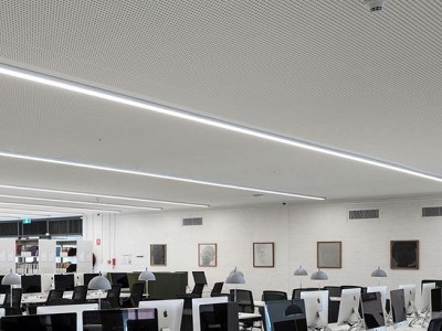 VoglFuge acoustic perforated plasterboard ceiling
