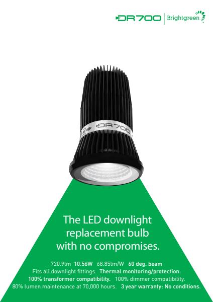 Brightgreen’s DR700 Retrofit LED Bulbs