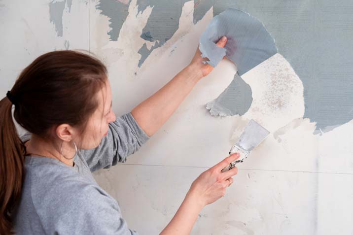 peeling scraping wallpaper removal strippable wallpaper