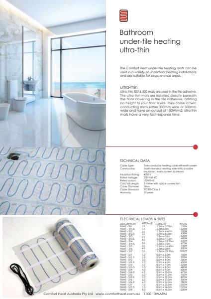 Ultra Thin Bathroom Brochure
