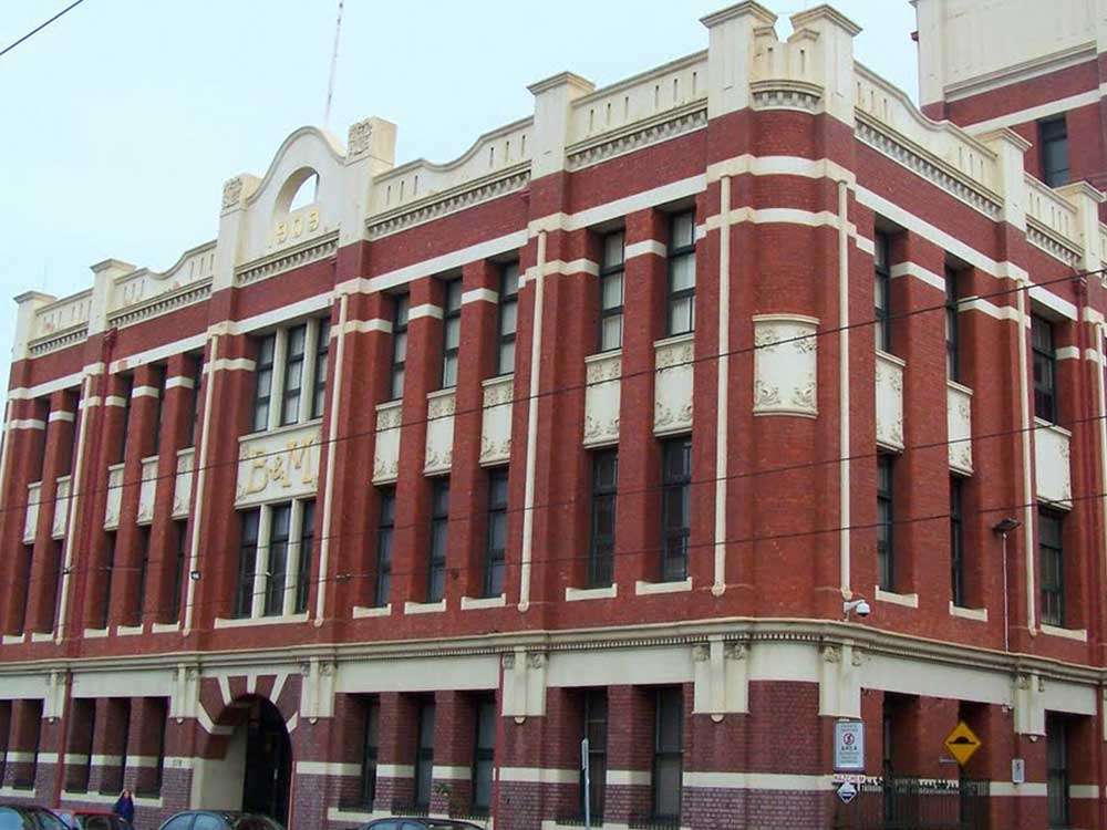 The heritage listed office building at 570 Church Street Melbourne