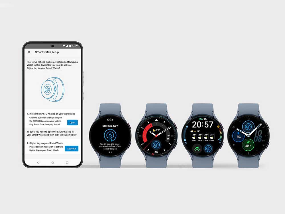 SALTO KS digital key for Android Wear OS smart watches 