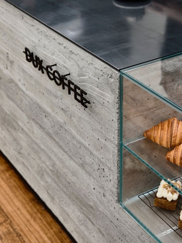 dux coffee pierce widera concrete bench