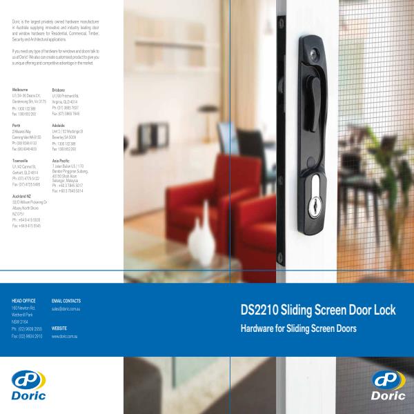 DS2210 Security Sliding Lock Flyer