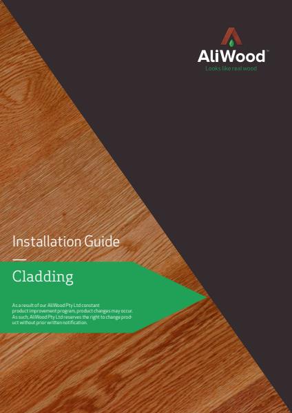 AliWood Cladding Installation Manual
