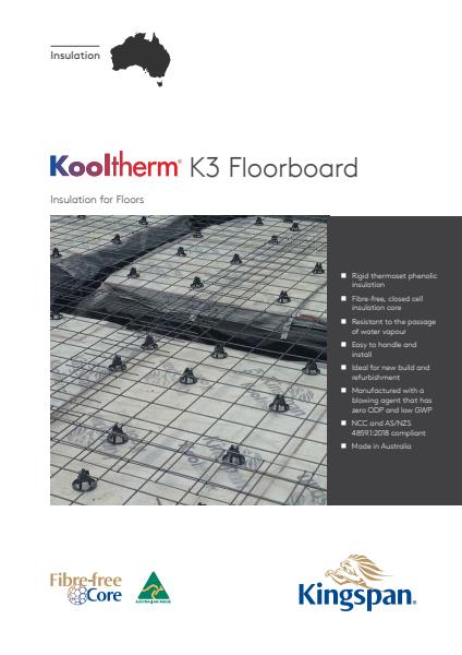 Kingspan Kooltherm K3 Product Datasheet