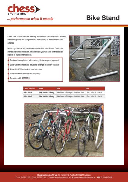 Bike Stand Fact Sheet
