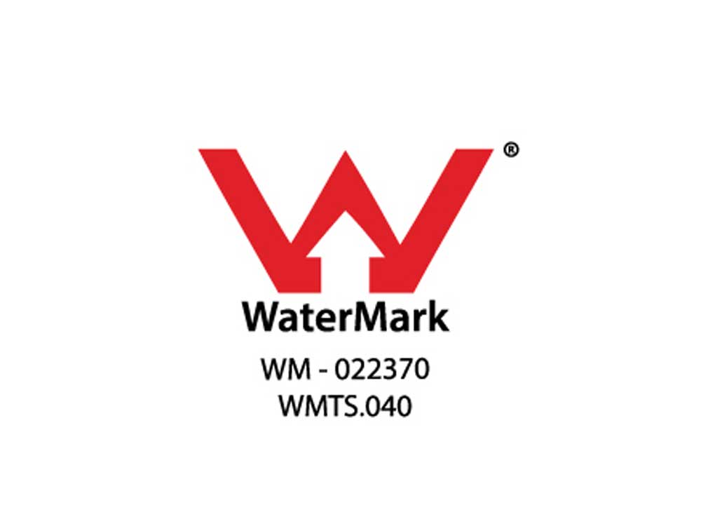 100% certified under the Australian WaterMark Scheme