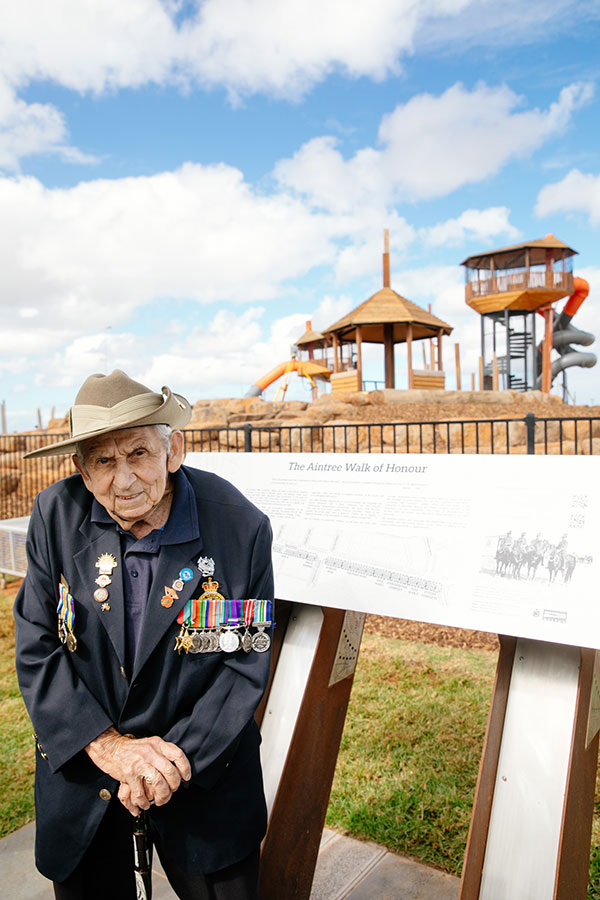 aintree walk of honour war veteran plaque