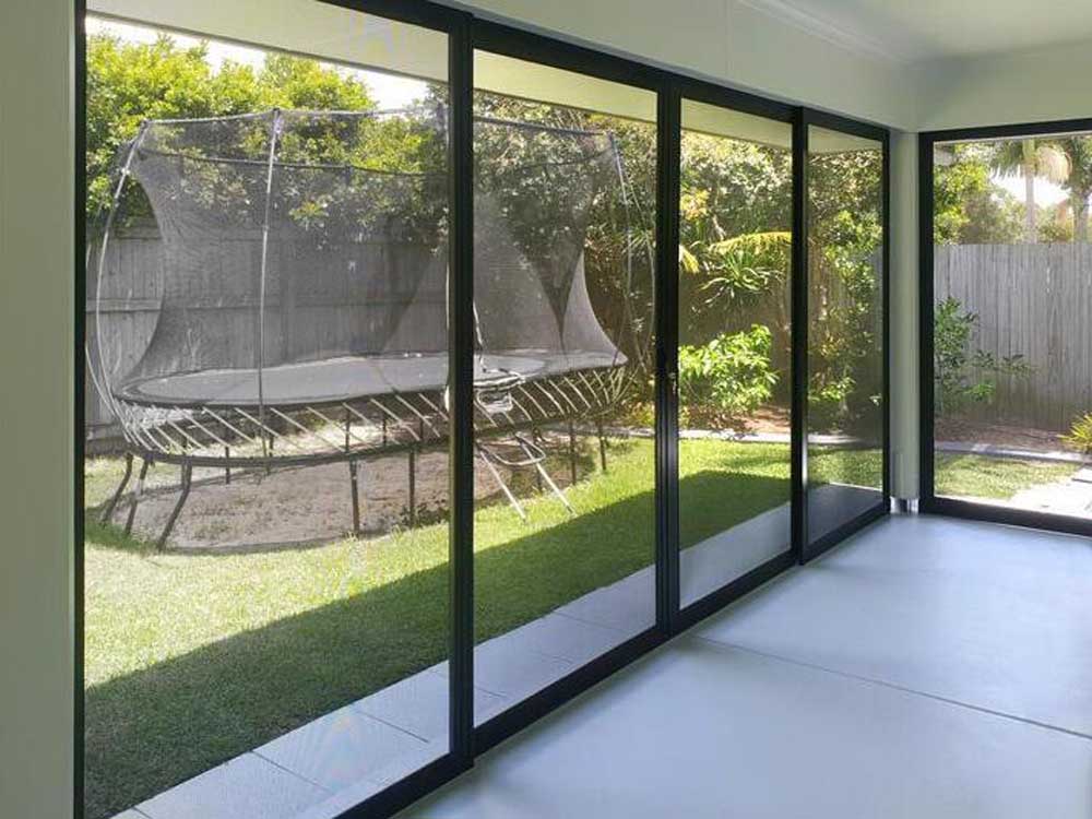 Patio Secured With Invisi Gard Screens, Enclosing A Patio