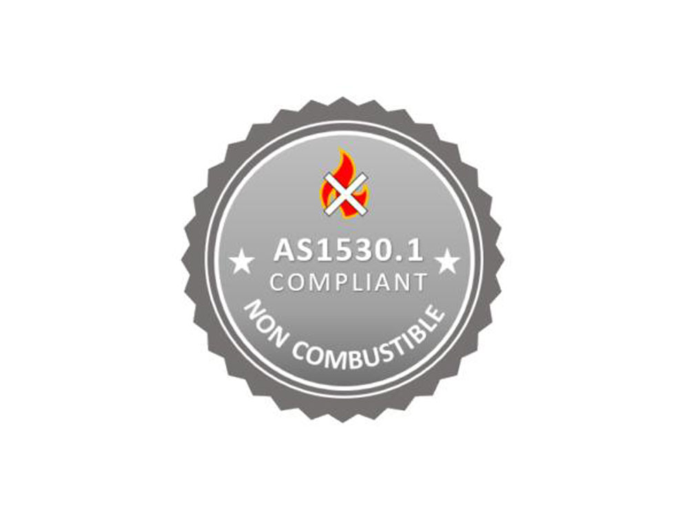 Alumate is certified to AS 1530.1 as non-combustible