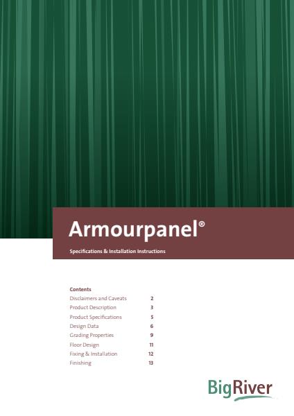 Armourpanel Specifications & Installation Instructions