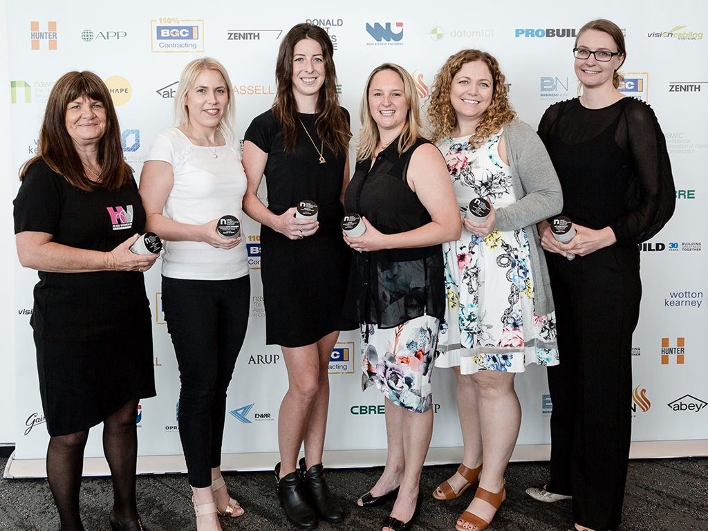 Linda Hamilton, Noreen O&rsquo;Shea, Claire Lynch, Jenny Jones, Shelley Phillipson and Natalie Geier were among the winners at the NAWIC awards. Photography by Jasmine Ann Gardiner
