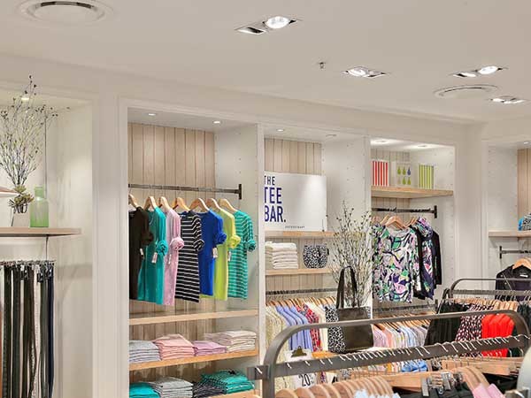 Sportscraft store uses Aglo downlights to showcase clothing ...