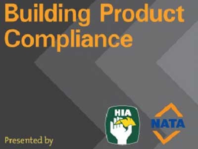 National Seminar Series 3 will disseminate information on specifying compliant building products for a project
