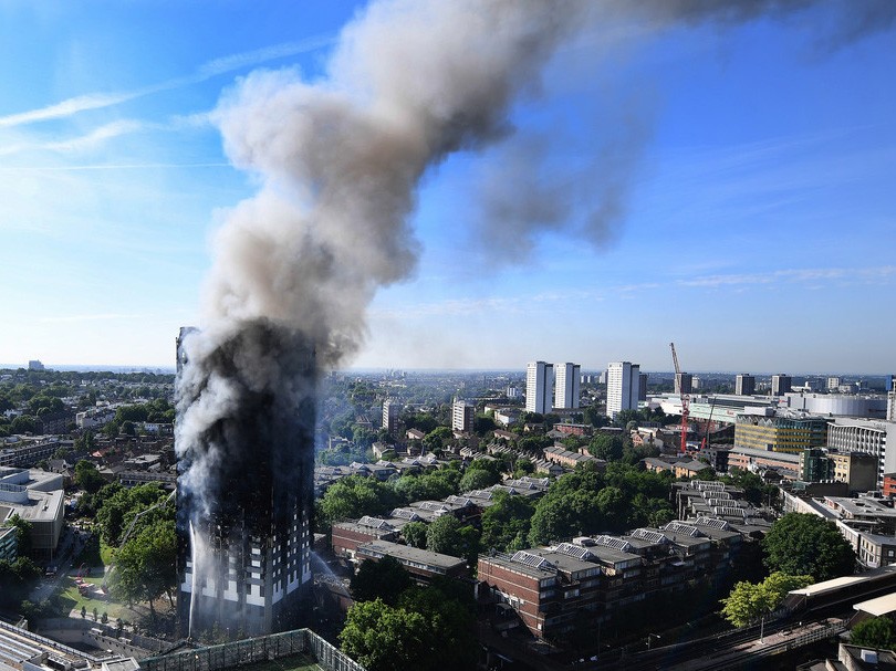 Last week&#39;s horrific fire at London&#39;s Grenfell Tower has stoked fears about Australian building standards. Image: The Conversation

