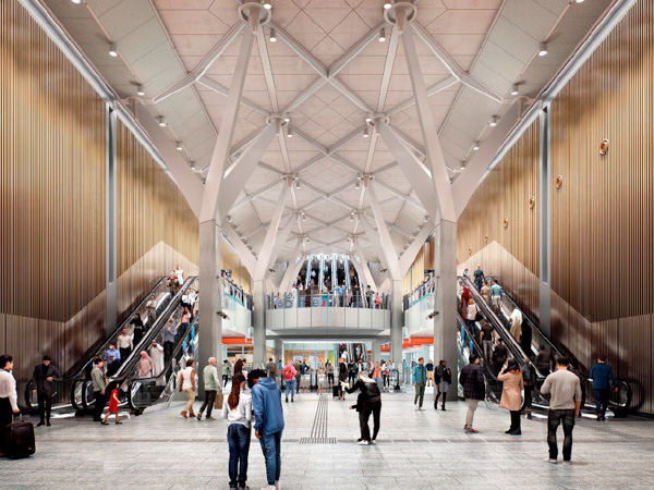 hassell town hall station renders