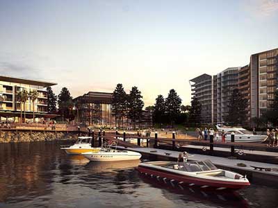 An artist&rsquo;s impression of the Shell Cove Waterfront Tavern
