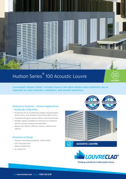 Hudson Series 100 Acoustic Louvre