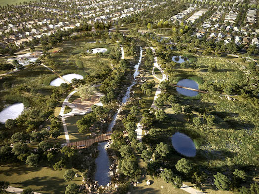 Frasers Property creates wetlands in outer Melbourne