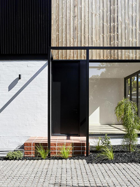 From humble beginnings the units have been cleverly transformed by NTF Architecture into award-winning townhouses: (winner of an Architecture Award from the Australian Institute of Architects (Victorian Chapter), in 2020, in the category of Multiple Housing.
