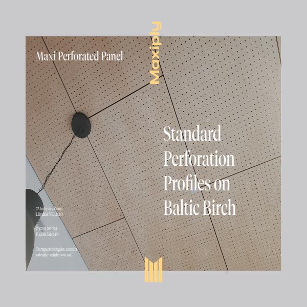 Maxi Perforated Panel Product Brochure
