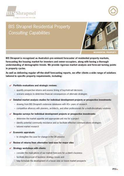 Residential Property Consulting Capabilities