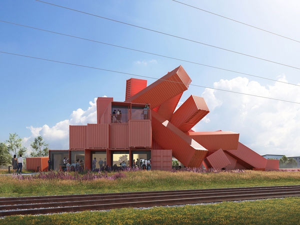 shipping container building design